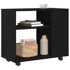 vidaXL Beistelltisch Schwarze Eiche 70 x 35 x 60 cm Holzwerkstoff