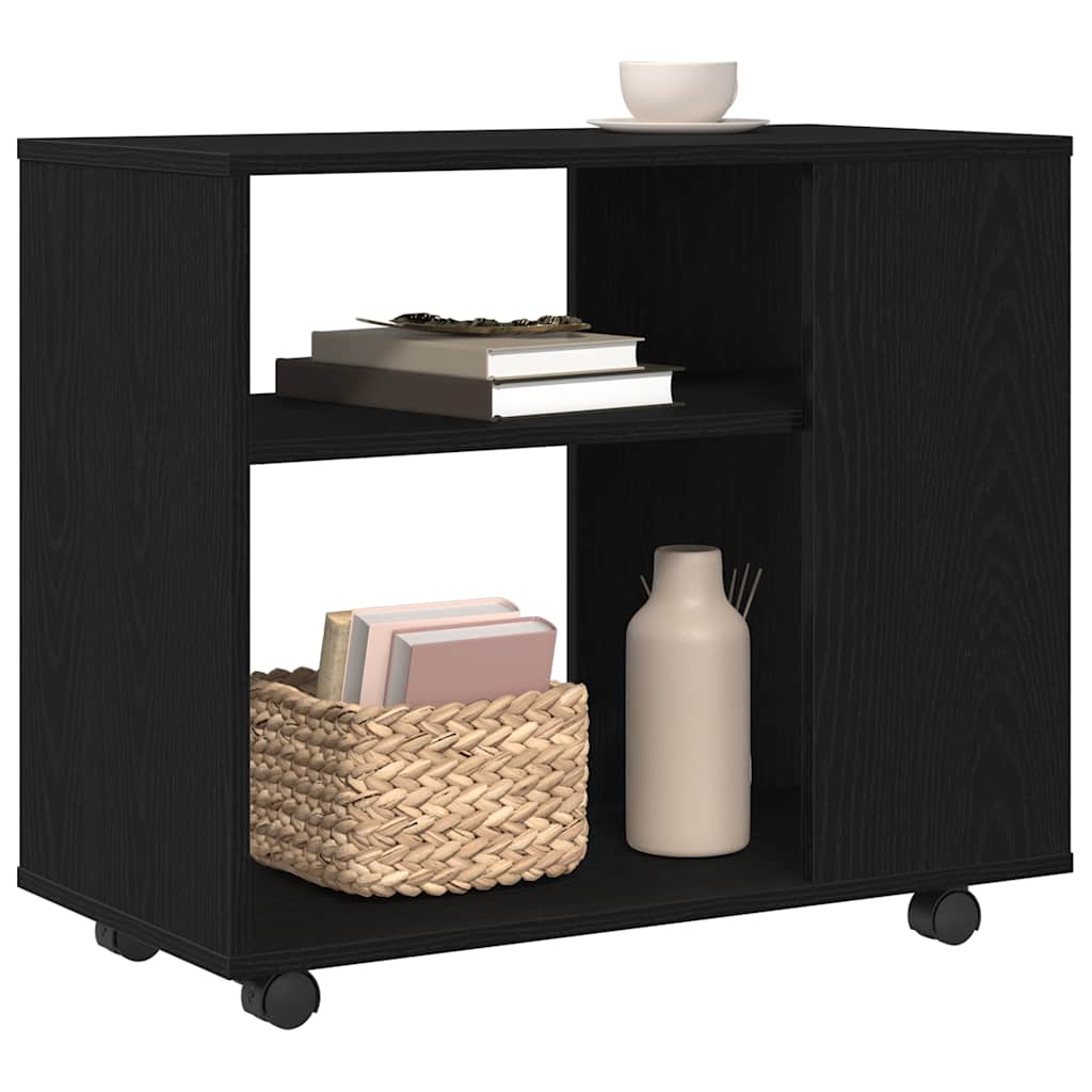 vidaXL Beistelltisch Schwarze Eiche 70 x 35 x 60 cm Holzwerkstoff
