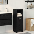 vidaXL Badezimmerschrank aus schwarzer Eiche, 30 x 30 x 95 cm, Holzwerkstoff
