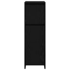vidaXL Badezimmerschrank mit Tür Schwarz Eichen-Optik 30 x 30 x 95 cm
