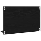 vidaXL Spiegelablage mit Regal Schwarz Eichen-Optik 60 x 10,5 x 37 cm