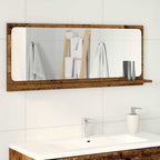 vidaXL Spiegelablage mit Regal Altholz 90 x 10,5 x 37 cm Holzwerkstoff