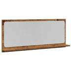 vidaXL Spiegelablage mit Regal Altholz 90 x 10,5 x 37 cm Holzwerkstoff