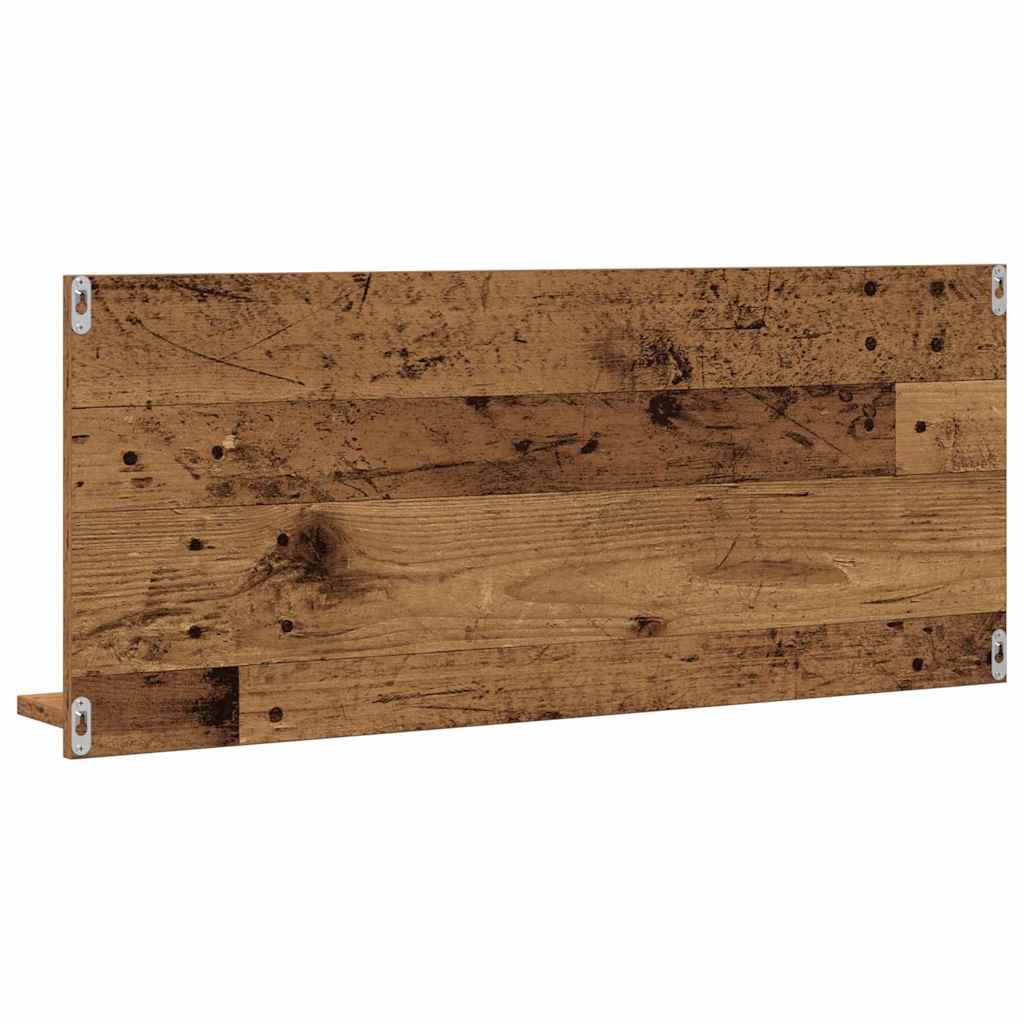 vidaXL Spiegelablage mit Regal Altholz 90 x 10,5 x 37 cm Holzwerkstoff