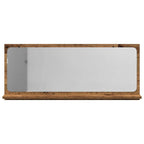 vidaXL Spiegelablage mit Regal Altholz 90 x 10,5 x 37 cm Holzwerkstoff