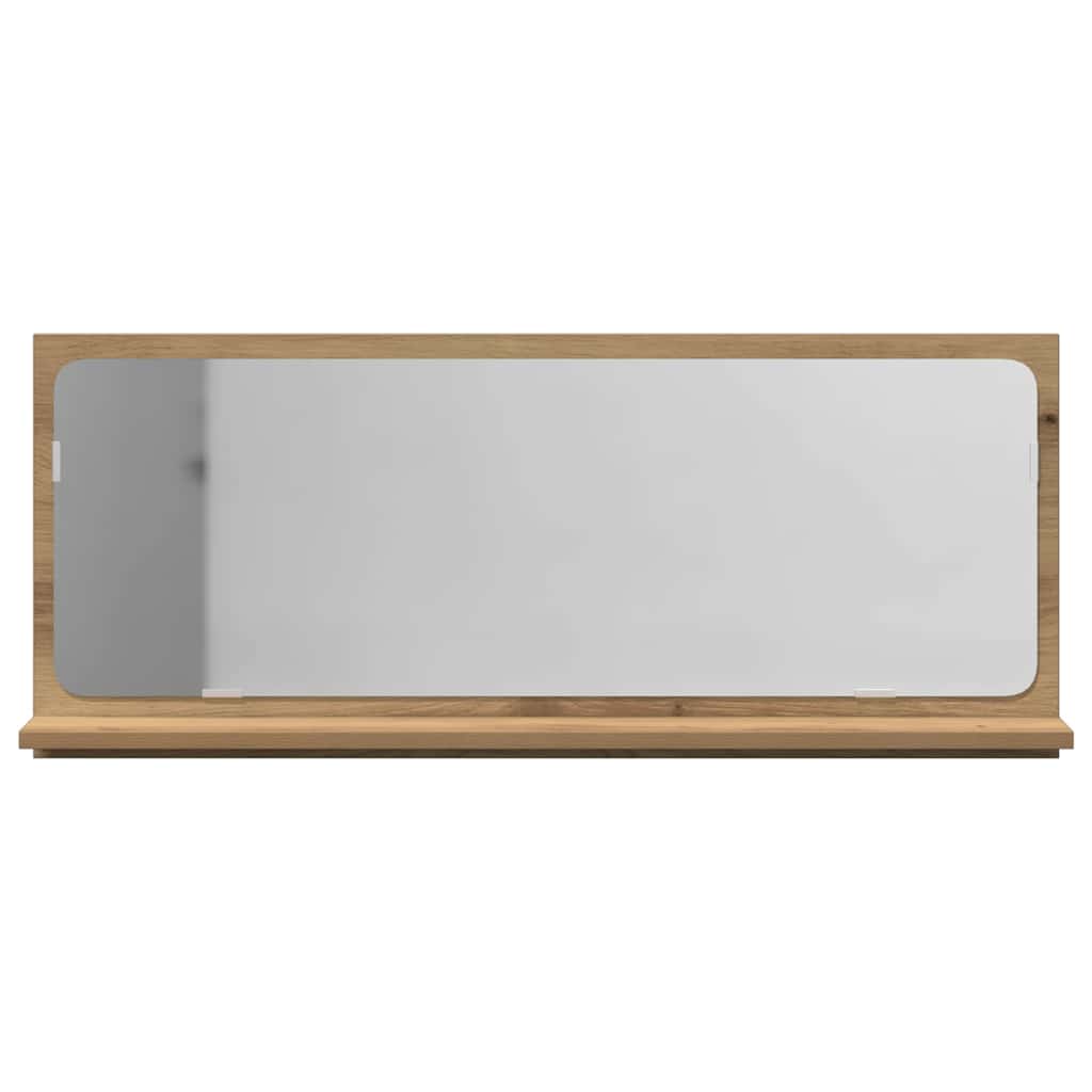 vidaXL Spiegelablage Artisan-Eiche 90 x 10,5 x 37 cm Holzwerkstoff
