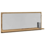 vidaXL Spiegelablage Artisan-Eiche 90 x 10,5 x 37 cm Holzwerkstoff