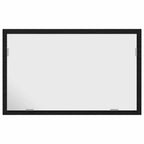 vidaXL Badspiegel mit LED-Leuchten Schwarz Eichen-Optik 60x8,5x37 cm