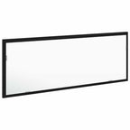 vidaXL LED-Badezimmerspiegel Schwarz Eichen-Optik 100 x 8,5 x 37 cm
