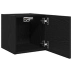 vidaXL Wandmontiertes TV-Regal 2 pcs Schwarze Eiche 30,5 x 30 x 30 cm