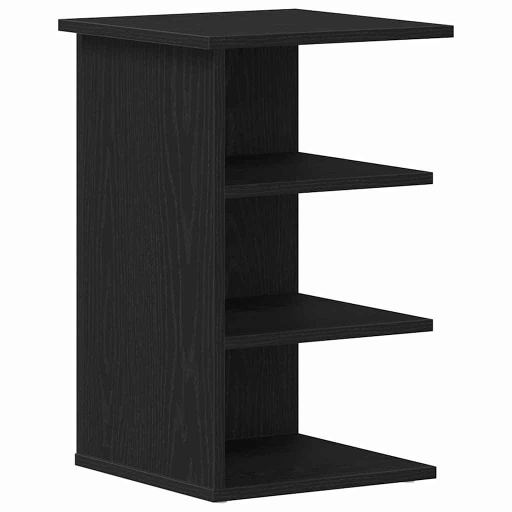 vidaXL Seitenschrank Schwarz Eichen-Optik 35 x 35 x 55 cm