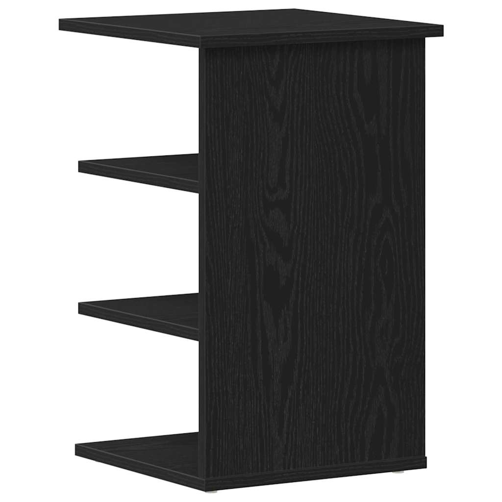 vidaXL Seitenschrank Schwarz Eichen-Optik 35 x 35 x 55 cm