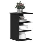 vidaXL Seitenschrank Schwarz Eichen-Optik 35 x 35 x 55 cm