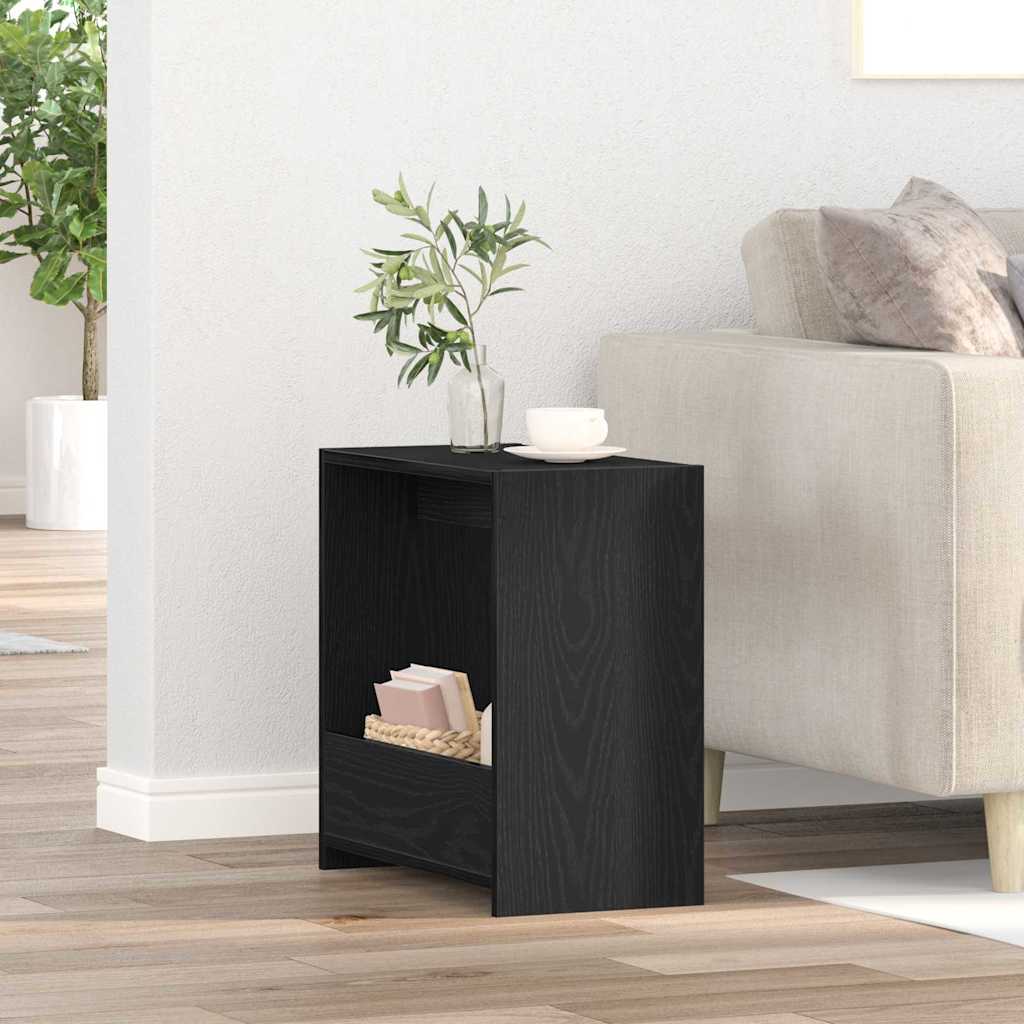 vidaXL Beistelltisch Schwarz Eichen-Optik 50 x 26 x 50 cm