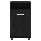 vidaXL Wagen-Seitenkombination Schwarz Eichen-Optik 33 x 38 x 60 cm