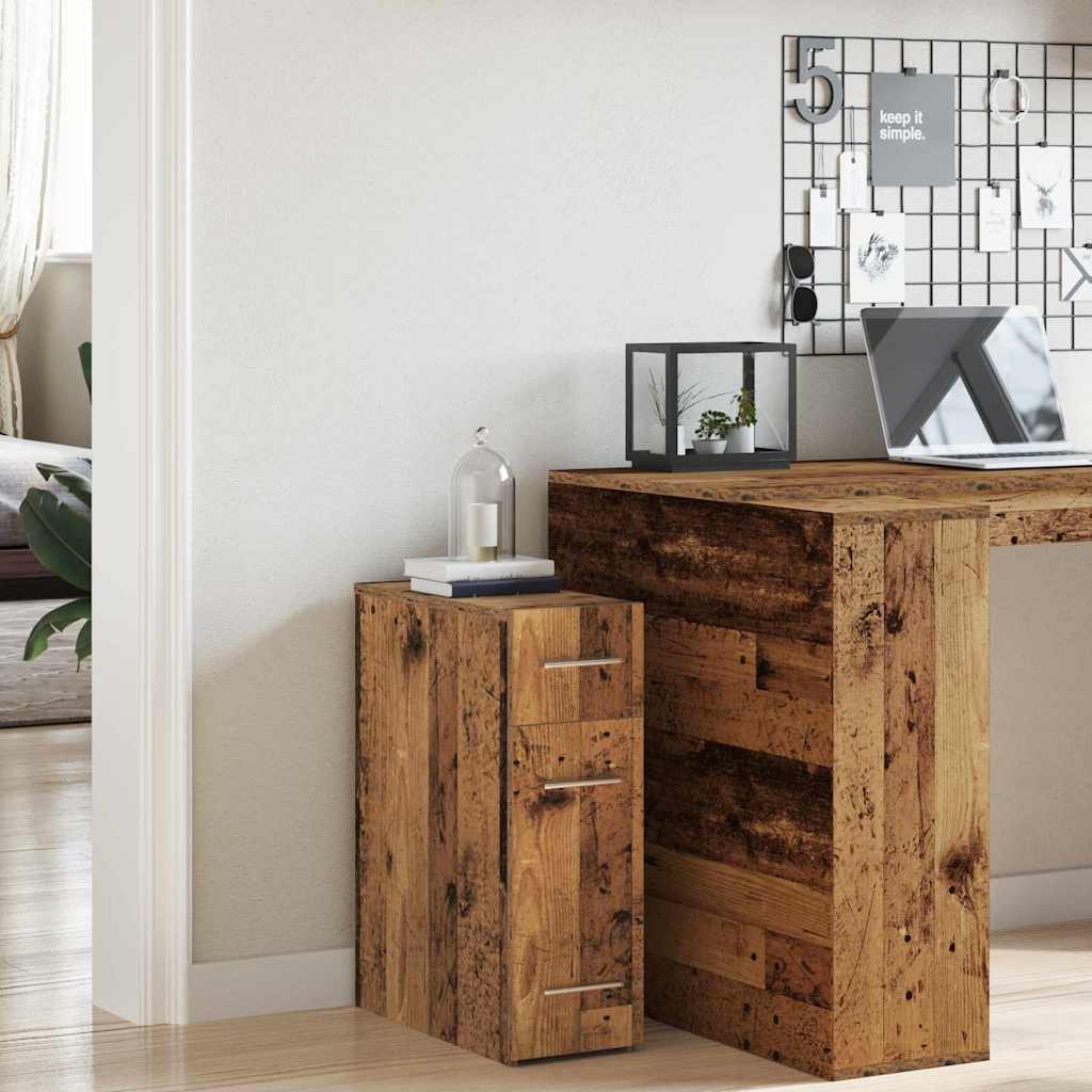 vidaXL Apothekerschrank Altholz 20 x 45,5 x 60 cm Holzwerkstoff