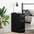 vidaXL Apothekerschrank Schwarz Eichen-Optik 20 x 45,5 x 60 cm