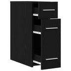 vidaXL Apothekerschrank Schwarz Eichen-Optik 20 x 45,5 x 60 cm