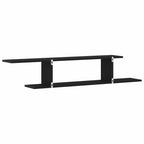 vidaXL Wandmontiertes TV Regal Schwarz Eichen-Optik 125 x 18 x 23 cm