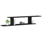 vidaXL Wandmontiertes TV Regal Schwarz Eichen-Optik 125 x 18 x 23 cm