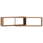 vidaXL Wandregale 2 pcs Altholz 80 x 15 x 26 cm Holzwerkstoff