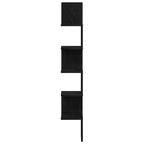 vidaXL Eckregal Schwarz Eichen-Optik 20 x 20 x 127,5 cm Holzwerkstoff
