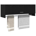 vidaXL Kleiderschrank Schwarz Eichen-Optik 100 x 32,5 x 35 cm