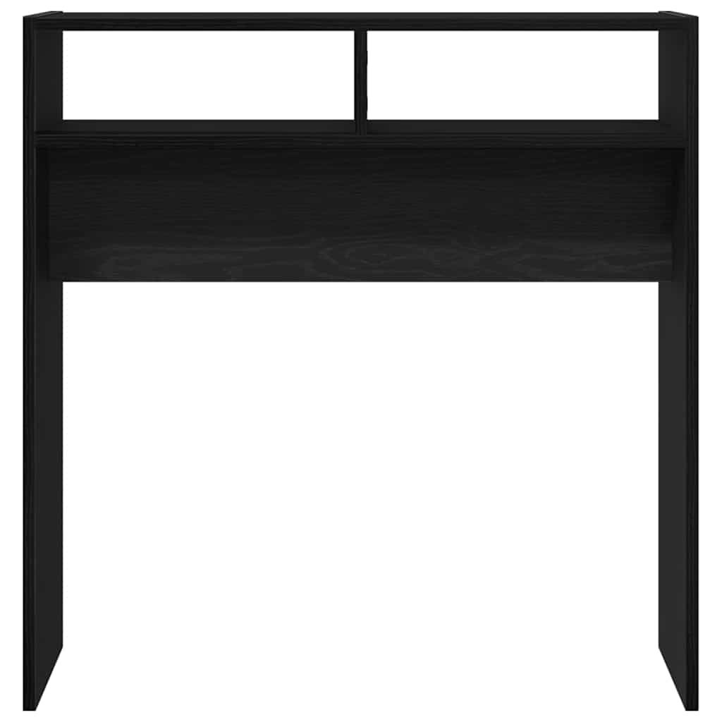 vidaXL Konsolentisch Schwarz Eichen-Optik 78 x 30 x 80 cm