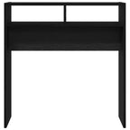 vidaXL Konsolentisch Schwarz Eichen-Optik 78 x 30 x 80 cm