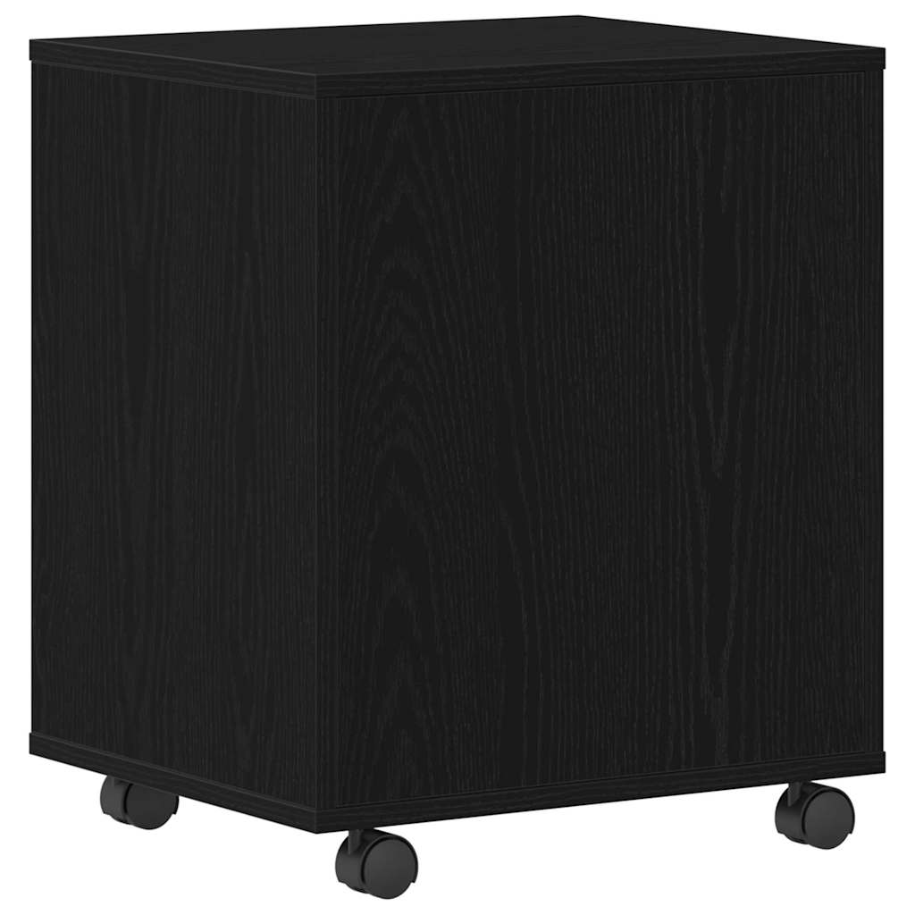 vidaXL Rollschrank Schwarz Eichen-Optik 45 x 38 x 54 cm Holzwerkstoff