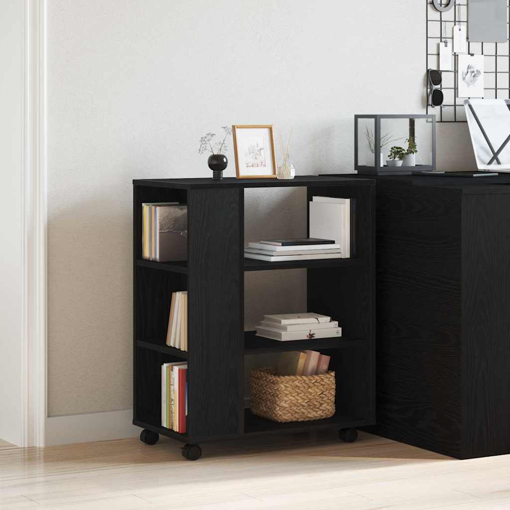 vidaXL Aufbewahrungsschrank Schwarz Eichen-Optik 60 x 35 x 75 cm