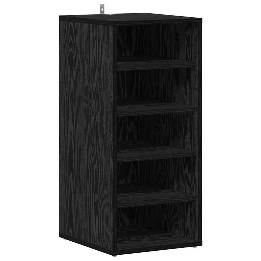 vidaXL Schuhschrank 2 pcs Schwarz Eichen-Optik 32 x 35 x 70 cm