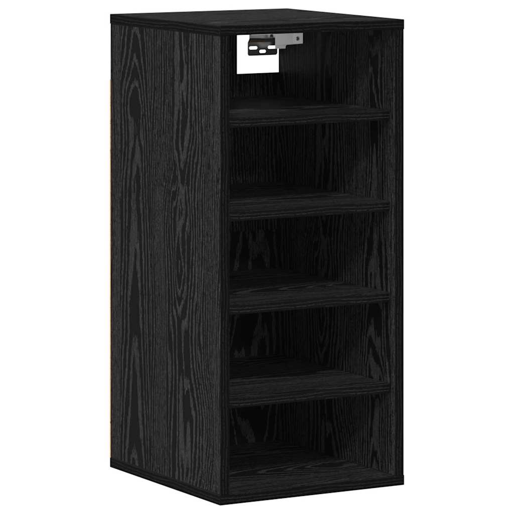vidaXL Schuhschrank 2 pcs Schwarz Eichen-Optik 32 x 35 x 70 cm
