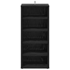 vidaXL Schuhschrank 2 pcs Schwarz Eichen-Optik 32 x 35 x 70 cm