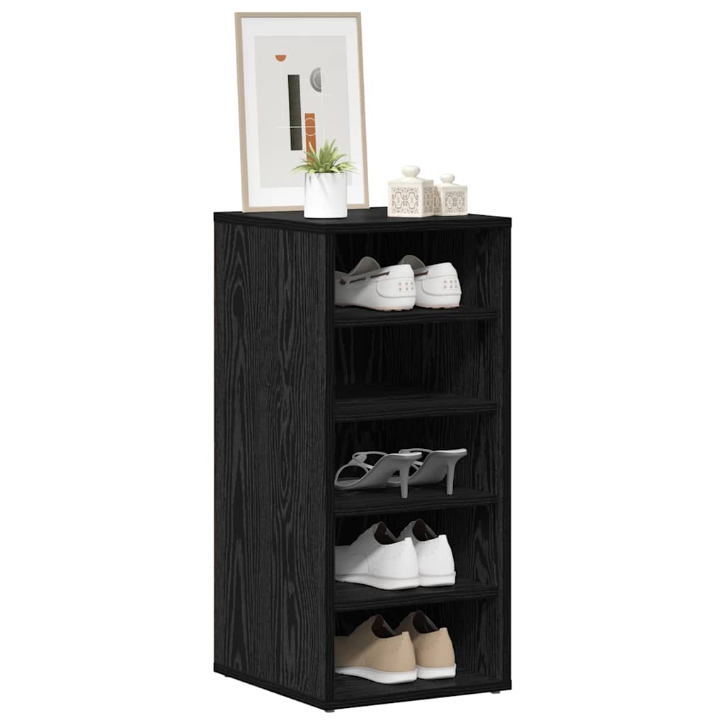 vidaXL Schuhschrank 2 pcs Schwarz Eichen-Optik 32 x 35 x 70 cm