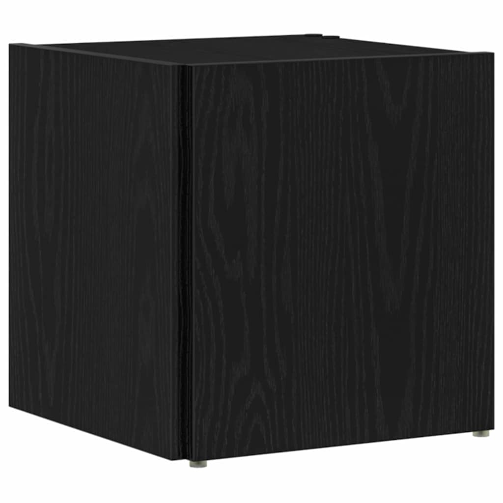 vidaXL Eckregale Schwarz Eichen-Optik 33 x 33 x 34,5 cm Holzwerkstoff