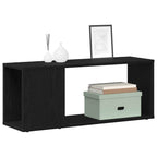 vidaXL TV-Schrankset Wandmontiert Schwarz Eichen-Optik 80 x 24 x 32 cm