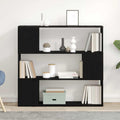 vidaXL TV-Schrankset Schwarz Eichen-Optik 100 x 24 x 94 cm