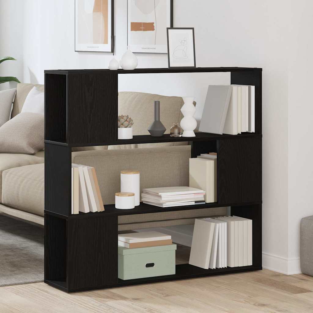 vidaXL TV-Schrankset Schwarz Eichen-Optik 100 x 24 x 94 cm