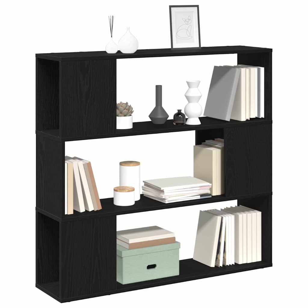 vidaXL TV-Schrankset Schwarz Eichen-Optik 100 x 24 x 94 cm