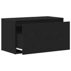 vidaXL Flurbank Schwarz Eichen-Optik 80 x 40 x 45 cm Holzwerkstoff