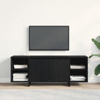 vidaXL TV-Schränk 130 x 35 x 50 cm Schwarze Eiche Holzwerkstoff