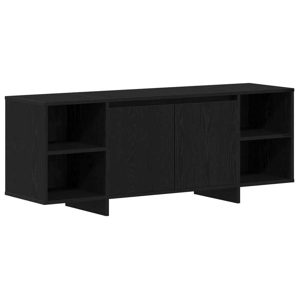 vidaXL TV-Schränk 130 x 35 x 50 cm Schwarze Eiche Holzwerkstoff