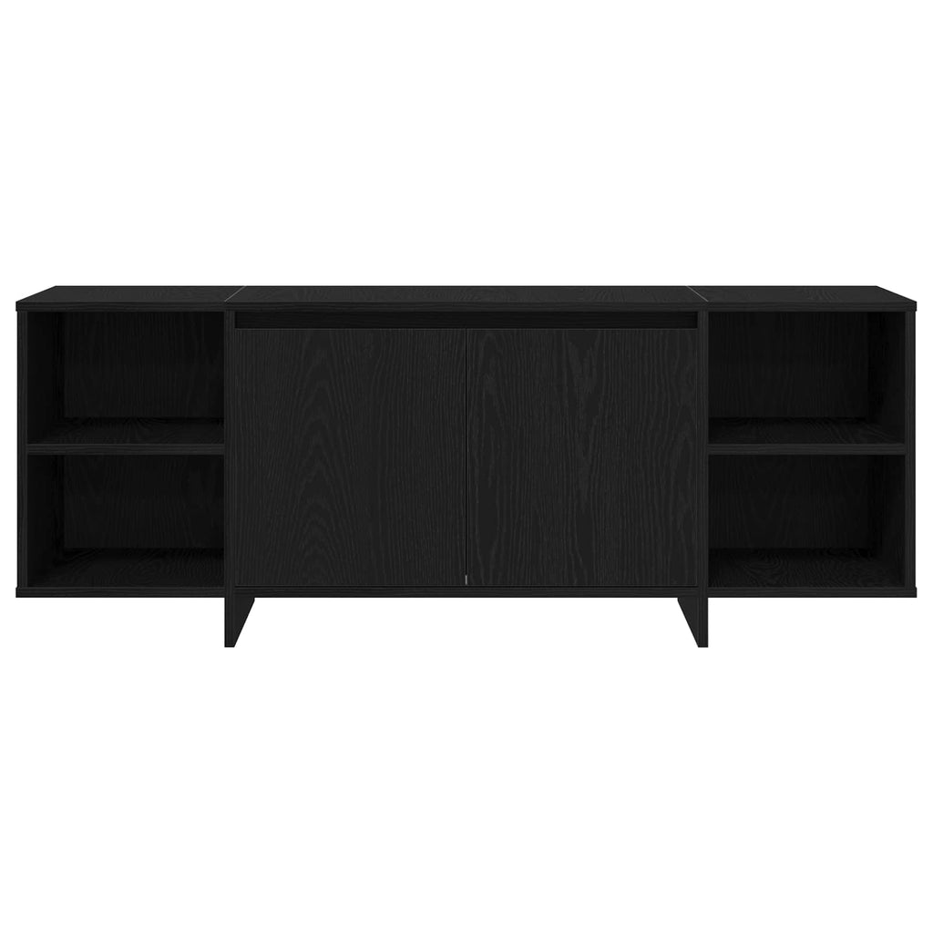 vidaXL TV-Schränk 130 x 35 x 50 cm Schwarze Eiche Holzwerkstoff