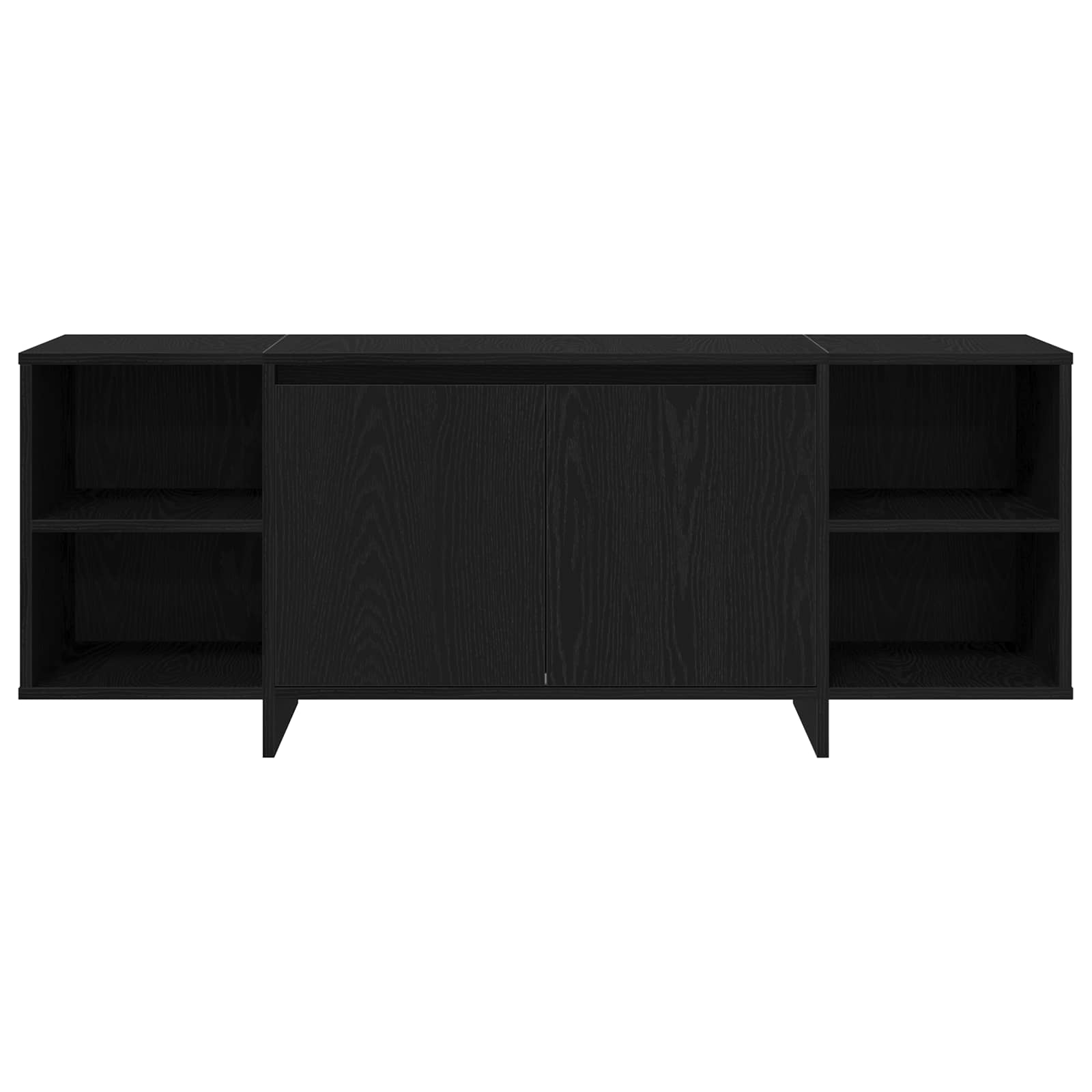 vidaXL TV-Schränk 130 x 35 x 50 cm Schwarze Eiche Holzwerkstoff