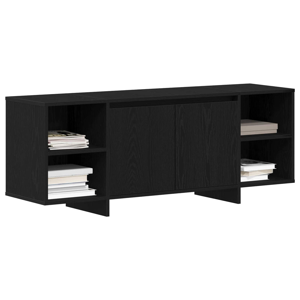 vidaXL TV-Schränk 130 x 35 x 50 cm Schwarze Eiche Holzwerkstoff