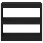 vidaXL Bücherregal 2 pcs Schwarz Eichen-Optik 80 x 30 x 72 cm
