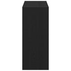 vidaXL Bücherregal 2 pcs Schwarz Eichen-Optik 80 x 30 x 72 cm