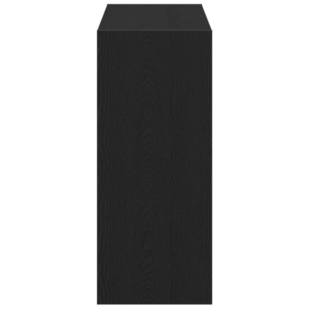 vidaXL Bücherregal 2 pcs Schwarz Eichen-Optik 80 x 30 x 72 cm