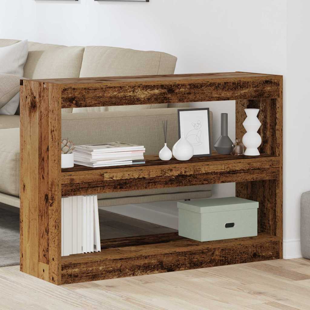 vidaXL Bücherregal Altholz 100 x 30 x 72 cm Holzwerkstoff
